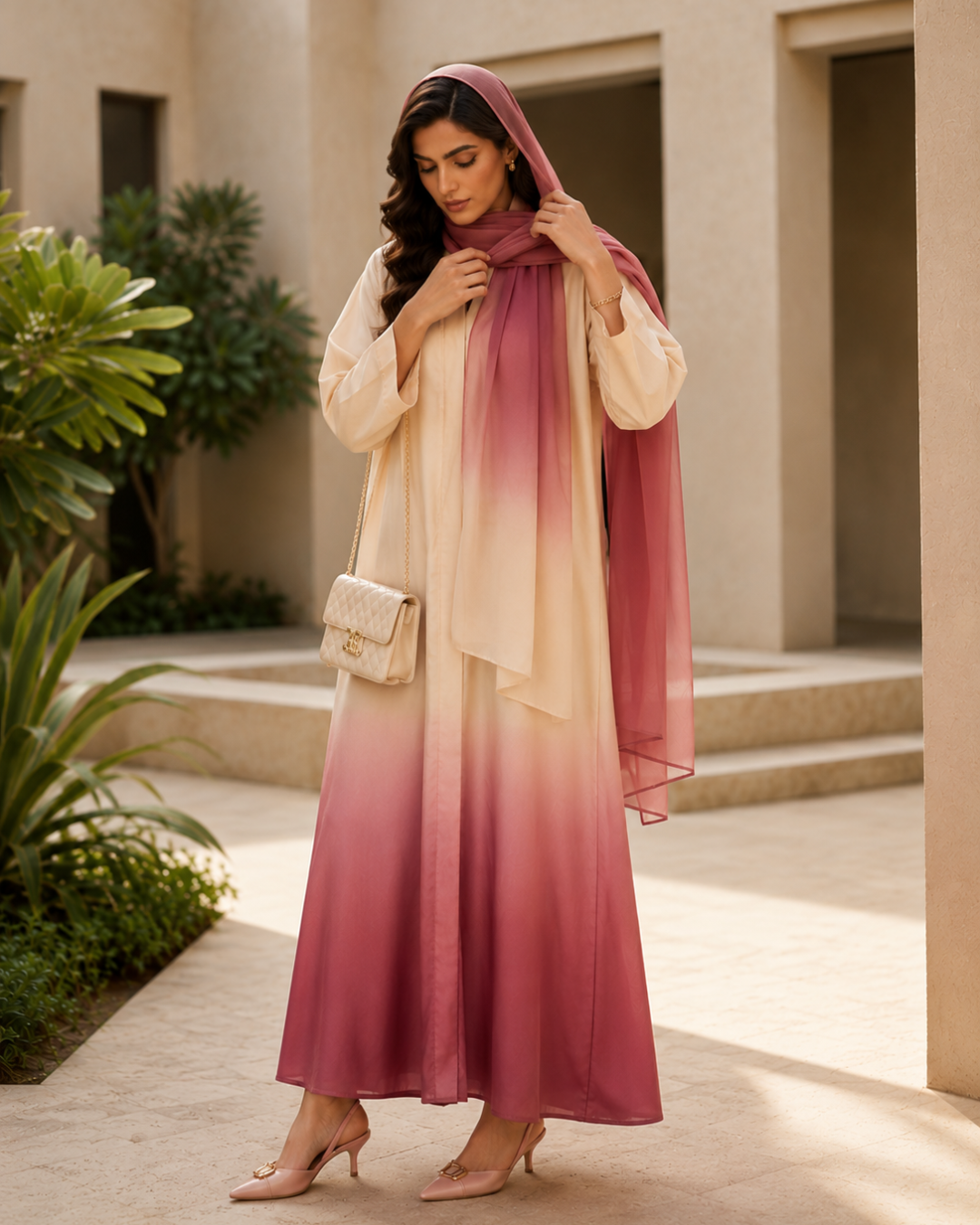 The Ombre Silk Abaya