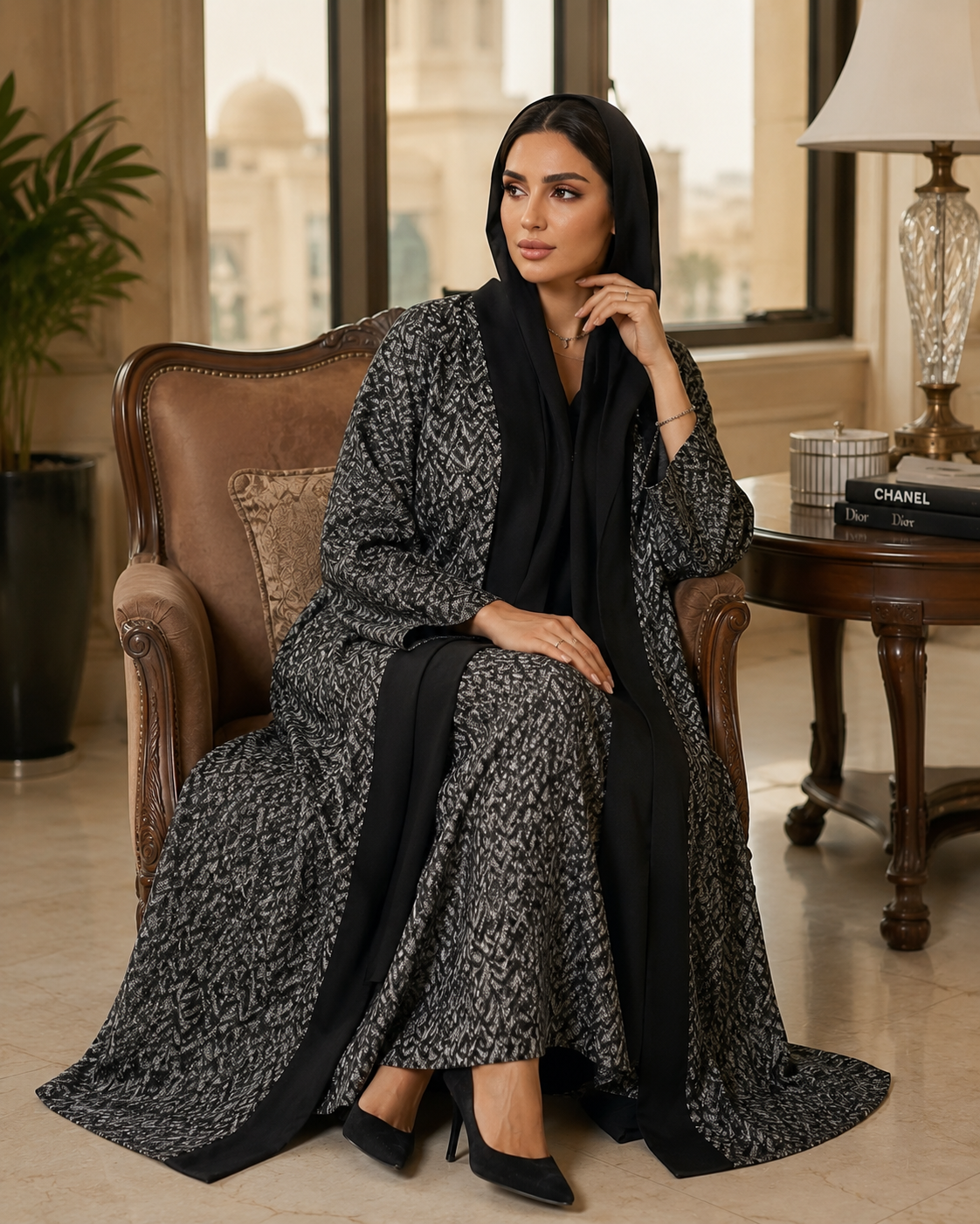 The Grey Coat Abaya