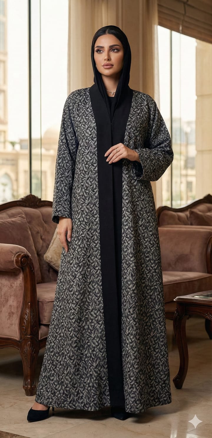 The Grey Coat Abaya